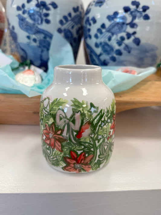 Merry Patterned Curvy Vase