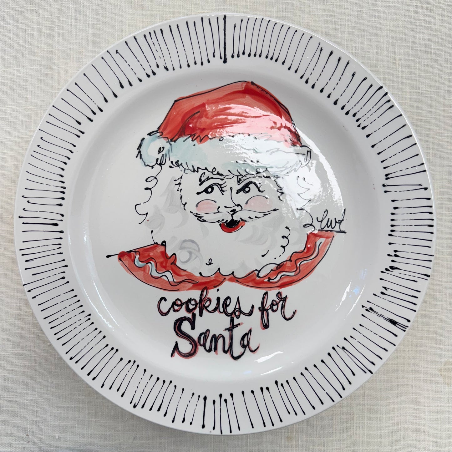 2024 Cookies for Santa Plate