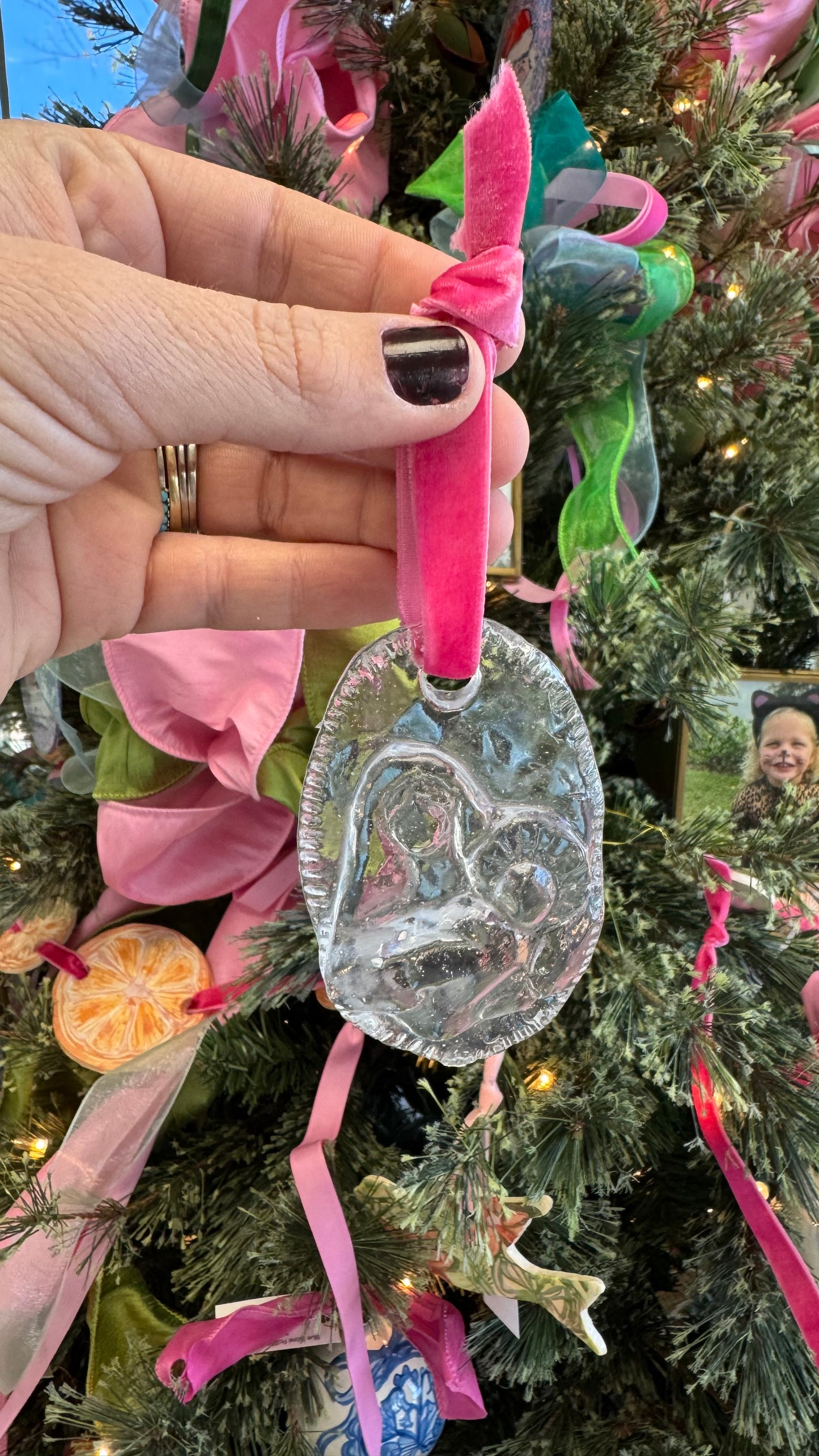 Acrylic's Mary and Child Ornament