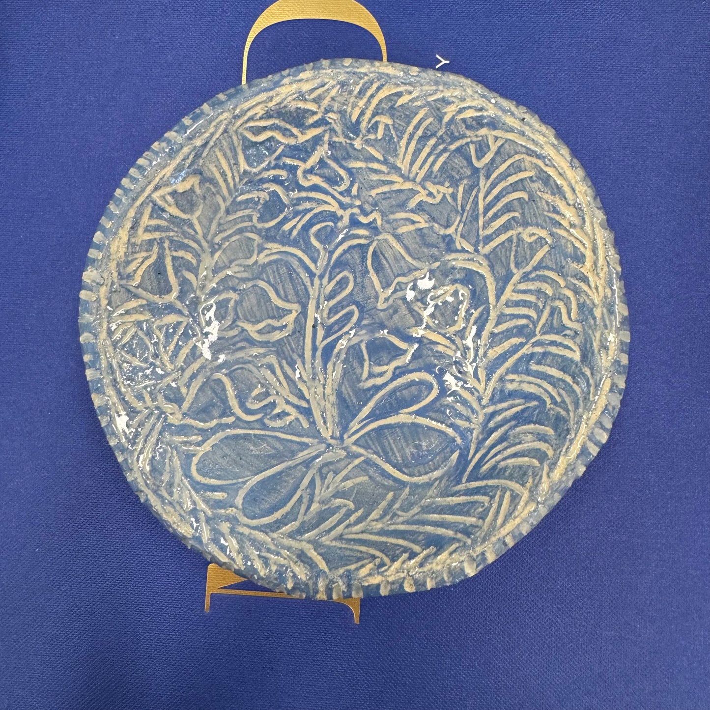 Small Handmade Floral Dish