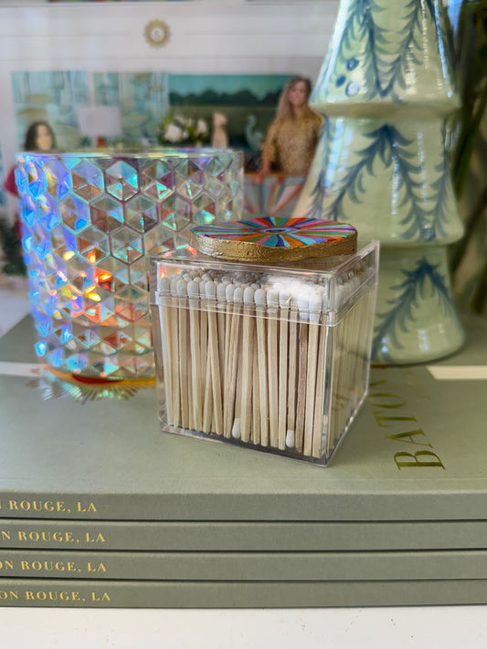 Refillable Acrylic Match Box