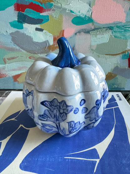 2024 Blue on Blue Pumpkin Jar