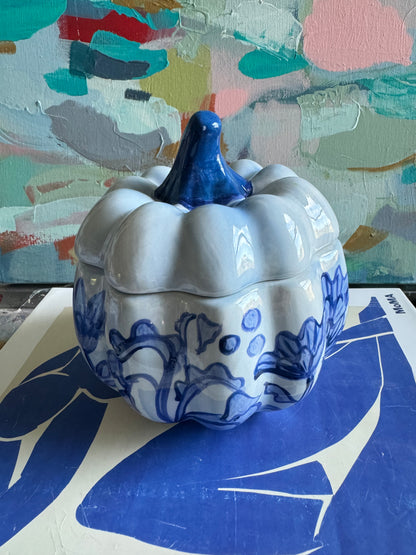 2024 Blue on Blue Pumpkin Jar