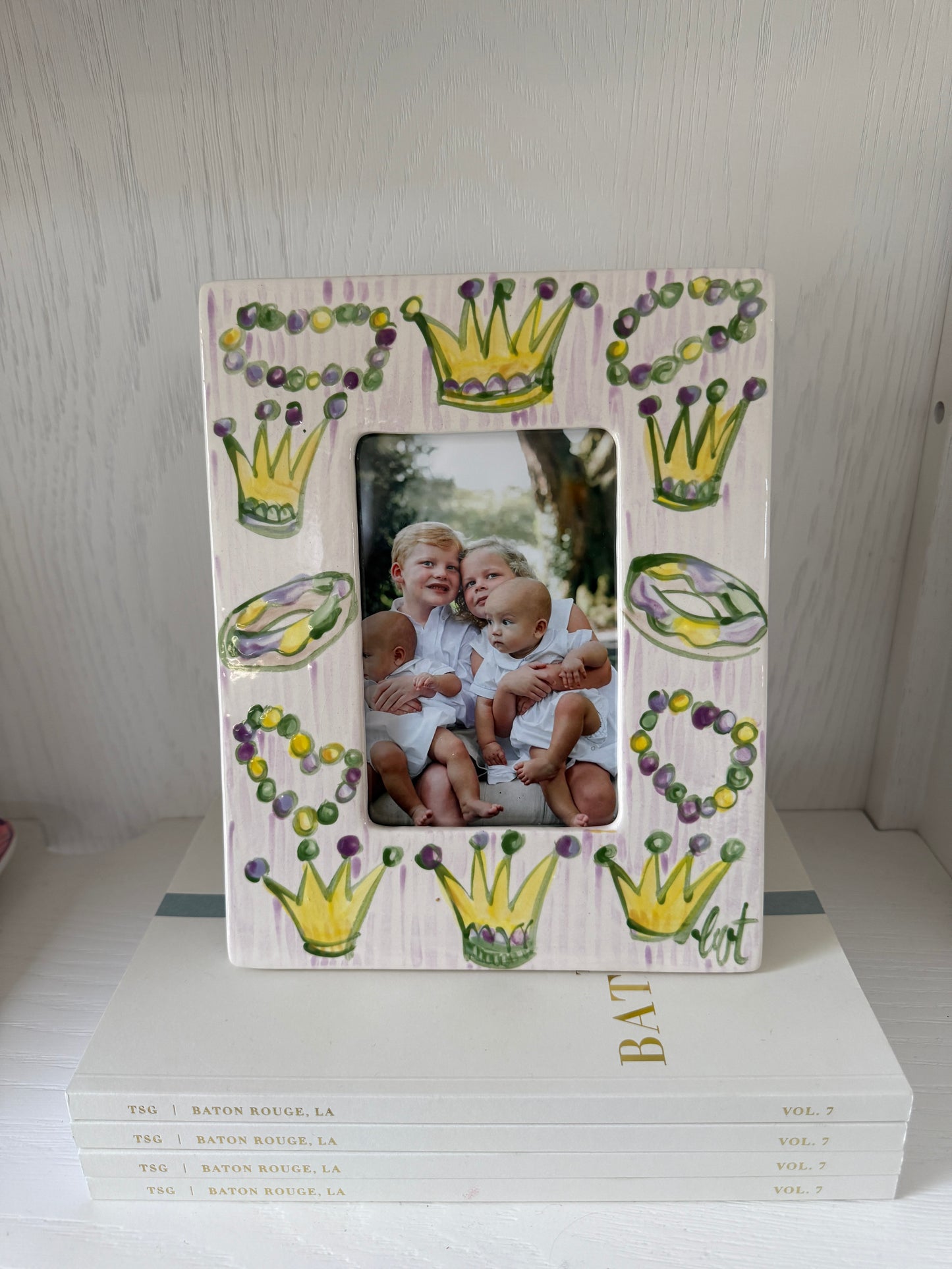 Vertical Mardi Gras 4x6 Picture Frame